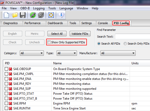 PCMScan cannot scan Delphi MT05 ECU
